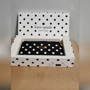 Kate Spade cheers charmingdot printed boxed large slim card holder